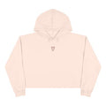 Protect Your Daughter Educate Your Son crop hoodie | small heart graphic